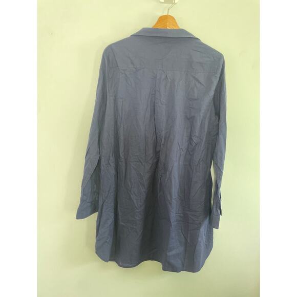 Lilly Pulitzer Navy Cotton Shirt Dress, roll tab sleeves Women’s Large - Picture 6 of 8